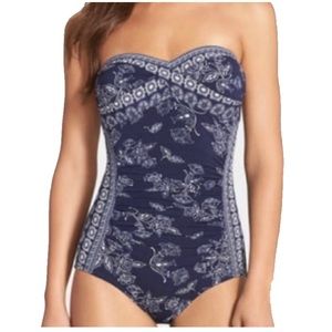 Robin Piccone navy Paisley Swimsuit
